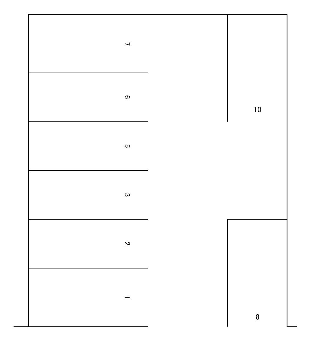 どれみパーキングの駐車配置図
