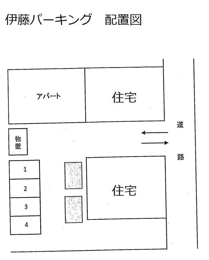 伊藤パーキングの駐車配置図