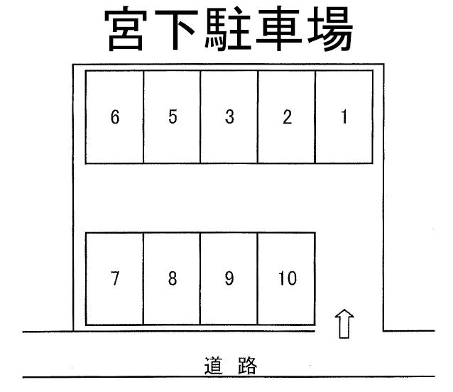 宮下駐車場の駐車配置図