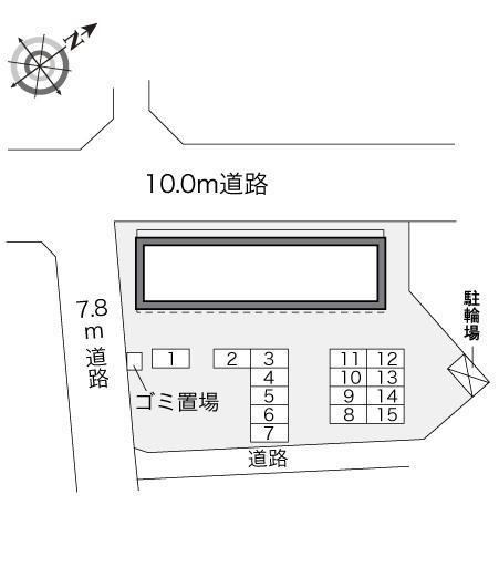 ブルーマウンテン(23322)の駐車配置図