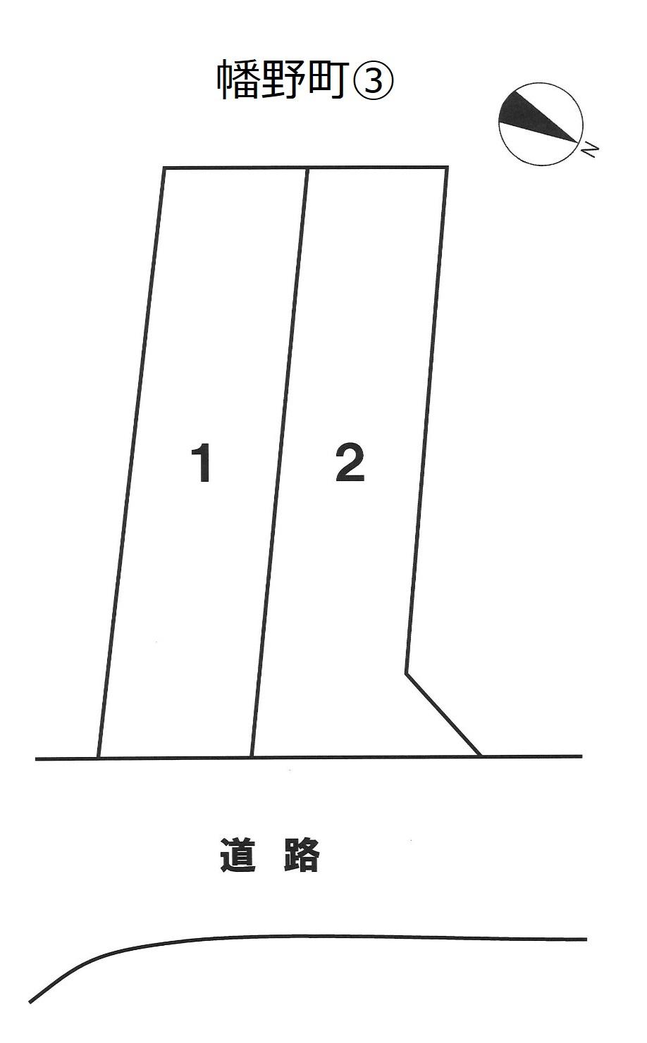 幡野町③の駐車配置図