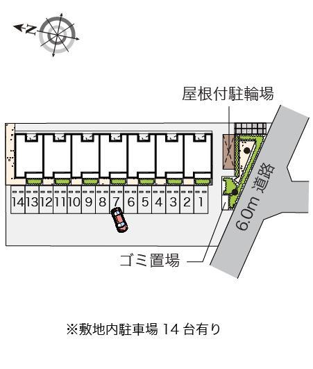 シャイン花園(55153)の駐車配置図