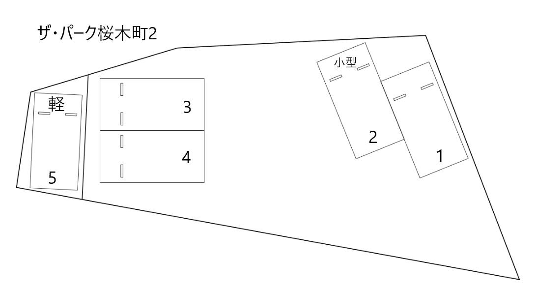 ザ・パーク桜木町2の駐車配置図