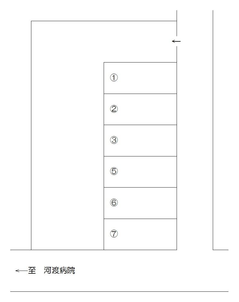 山田駐車場の駐車配置図