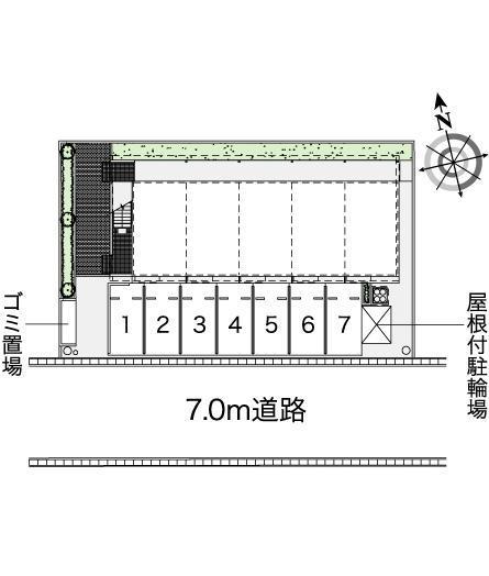 グリーンハイツ(43159)の駐車配置図