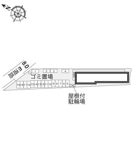 グレイスコート(31732)の駐車配置図