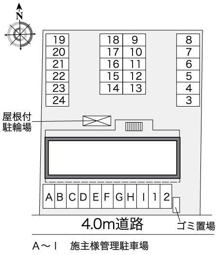 美園(38270)の駐車配置図