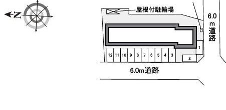 フリューリング(40497)の駐車配置図