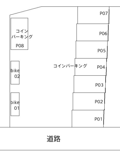 ミノラスパーキング蒲田１丁目第４の駐車配置図