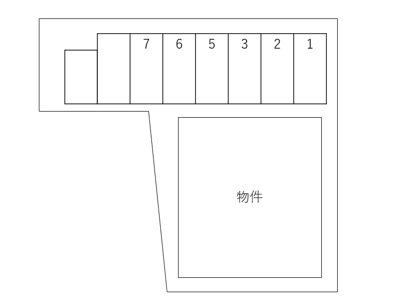 ＣＯＭＦＯＲＴ　ＨＡＮＡＺＯＮＯ　Ｃの駐車配置図