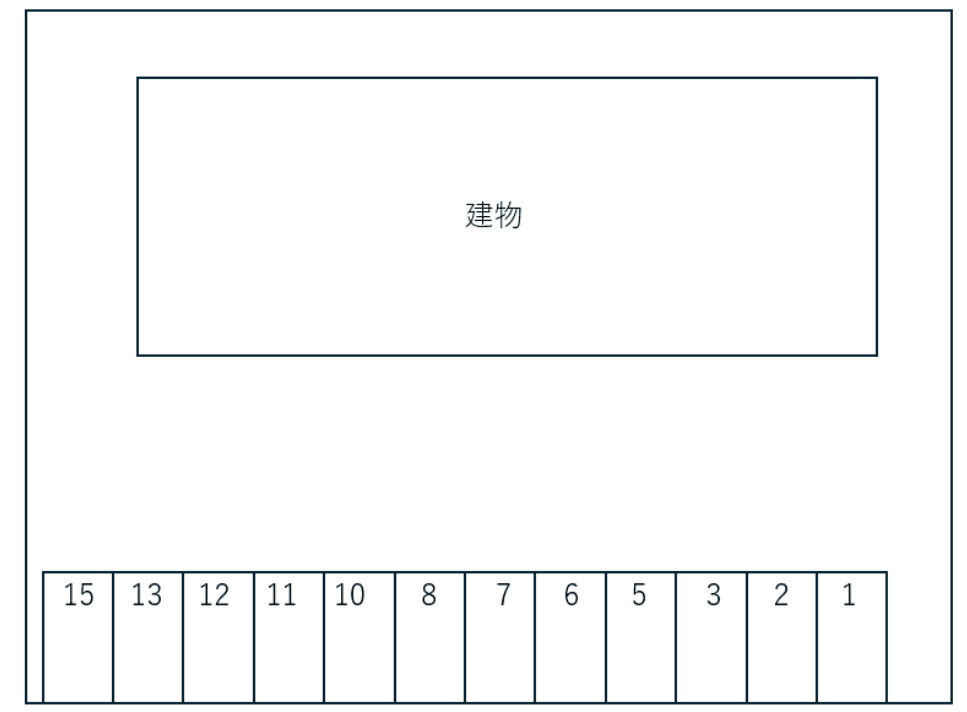 フォーリア 輝別駐車場の駐車配置図