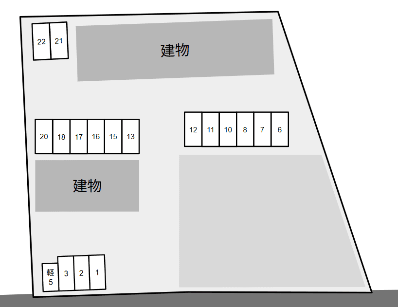 アヤックス別駐車場の駐車配置図