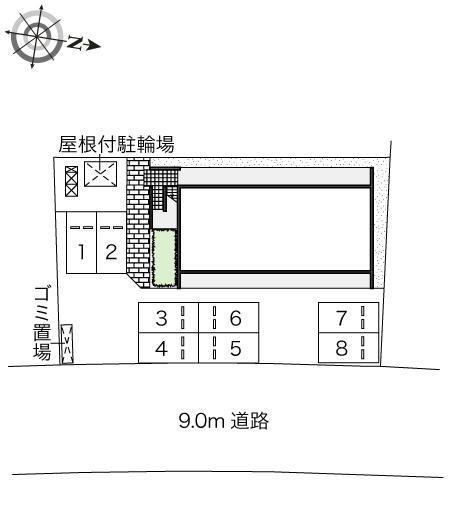 エスポワール　天久(46614)の駐車配置図