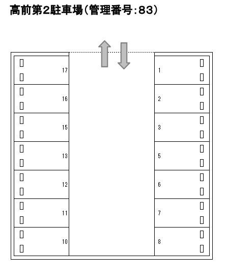 J-083の駐車配置図