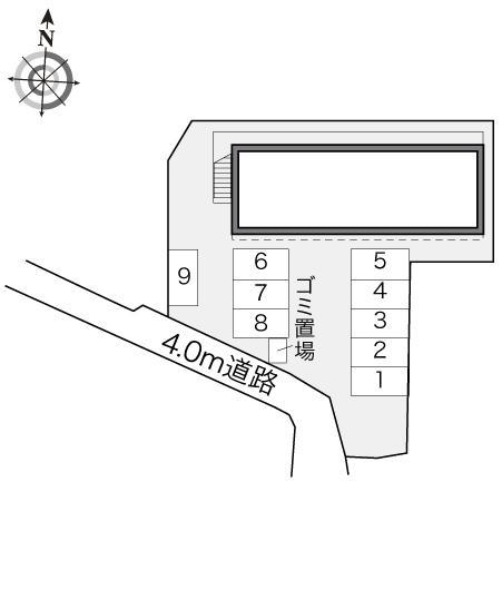 すずらん(19170)の駐車配置図
