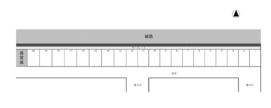 KW46　若林町　駐車場の駐車配置図
