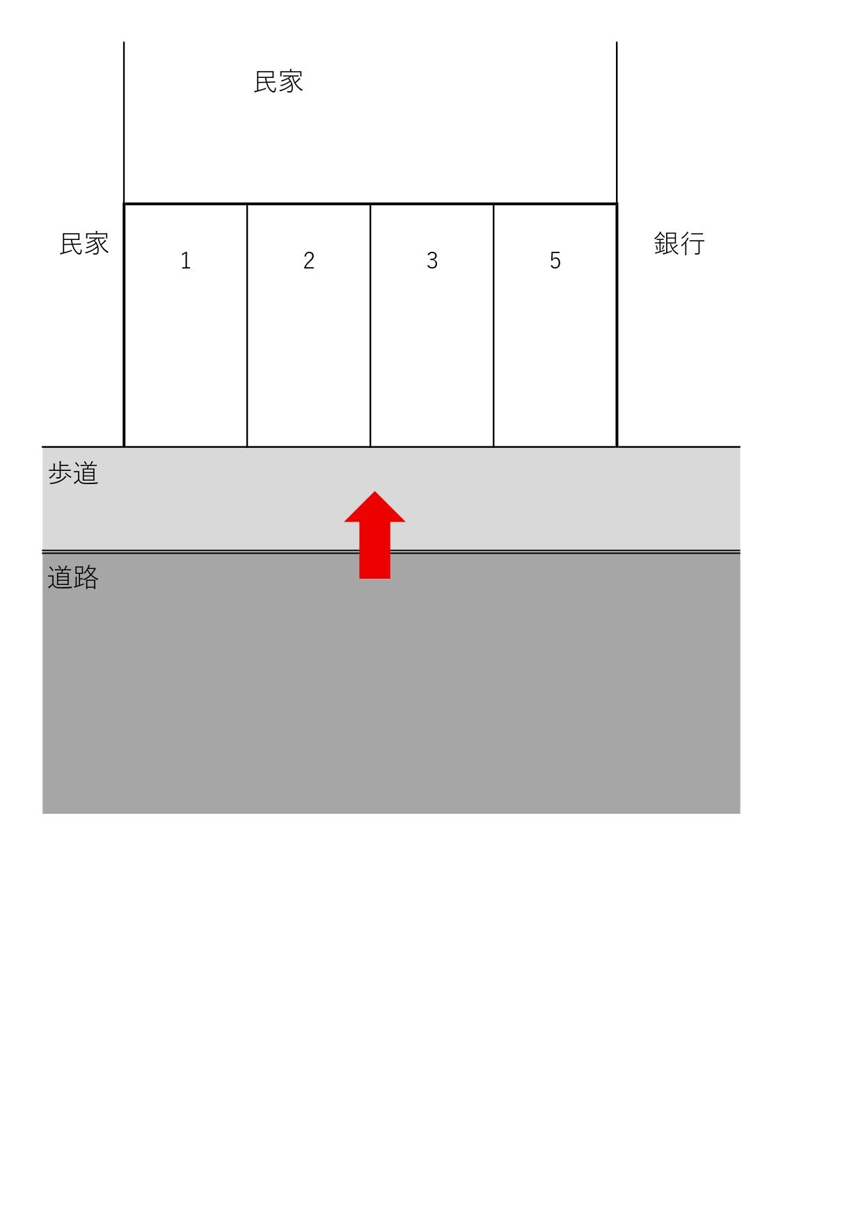 大橋通6丁目パーキングの駐車配置図