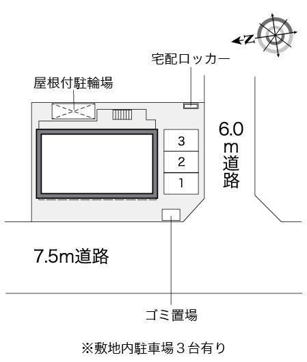 ソレイユ(26254)の駐車配置図