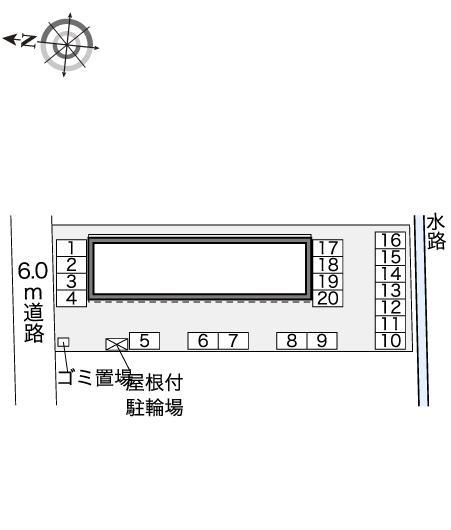 オバヅカ(41784)の駐車配置図