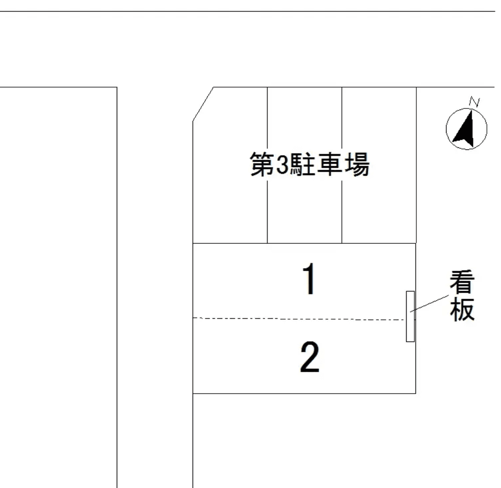 錦町設樂第２駐車場の駐車配置図