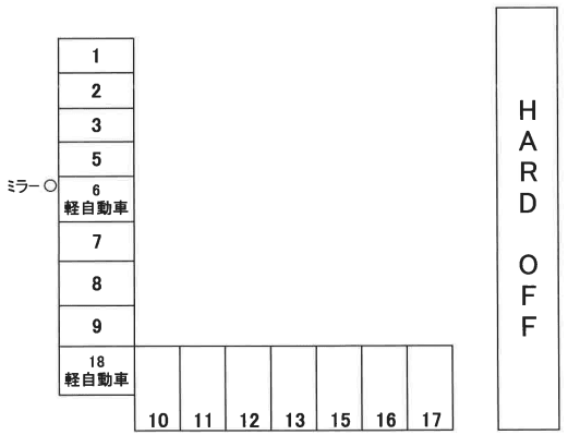わかば駐車場.の駐車配置図
