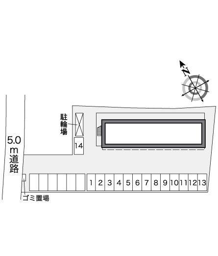 プレジール(25829)の駐車配置図