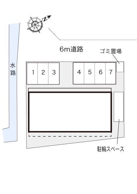 飾西(9974)の駐車配置図