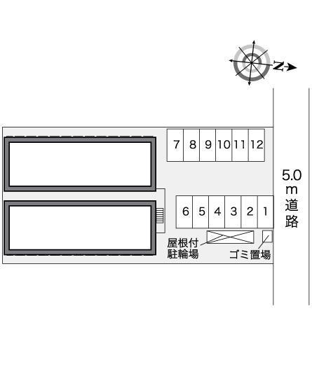 けやき(26362)の駐車配置図
