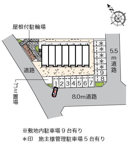 クレイノ桜(57913)の駐車配置図