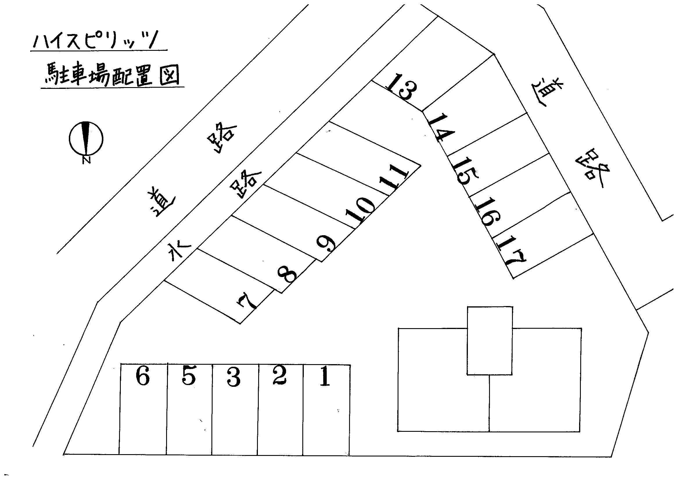 ハイスピリッツの駐車配置図