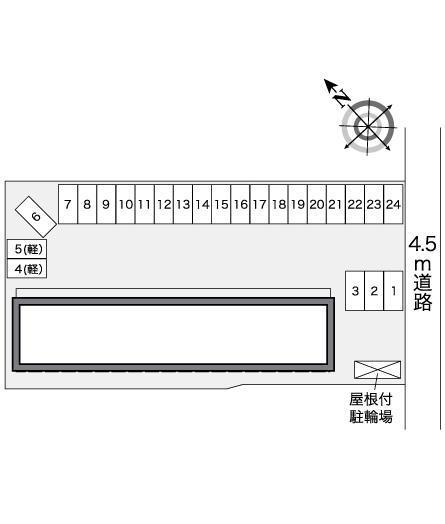 萩野(26519)の駐車配置図