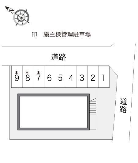 Ｆａｖｏｒ　ＧｒｏｖｅⅡ(13695)の駐車配置図