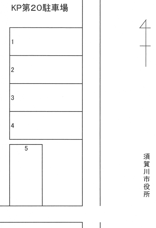 KP第２０駐車場の駐車配置図