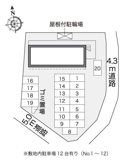 クオーレ(14859)の駐車配置図