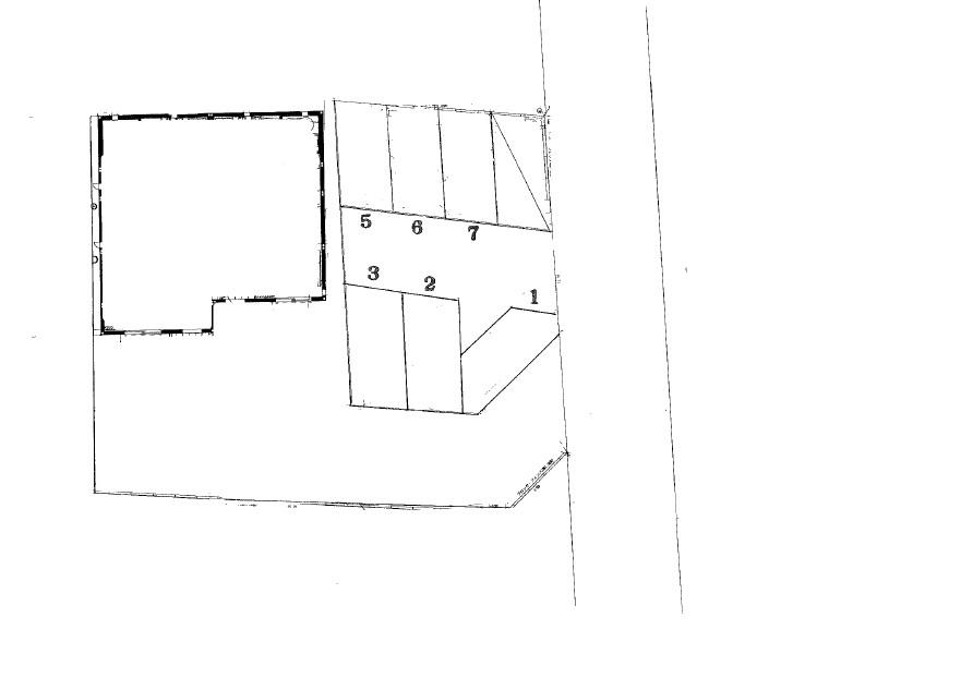 横尾駐車場の駐車配置図