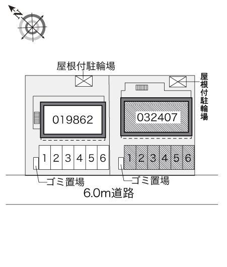 王子台弐番館(32407)の駐車配置図