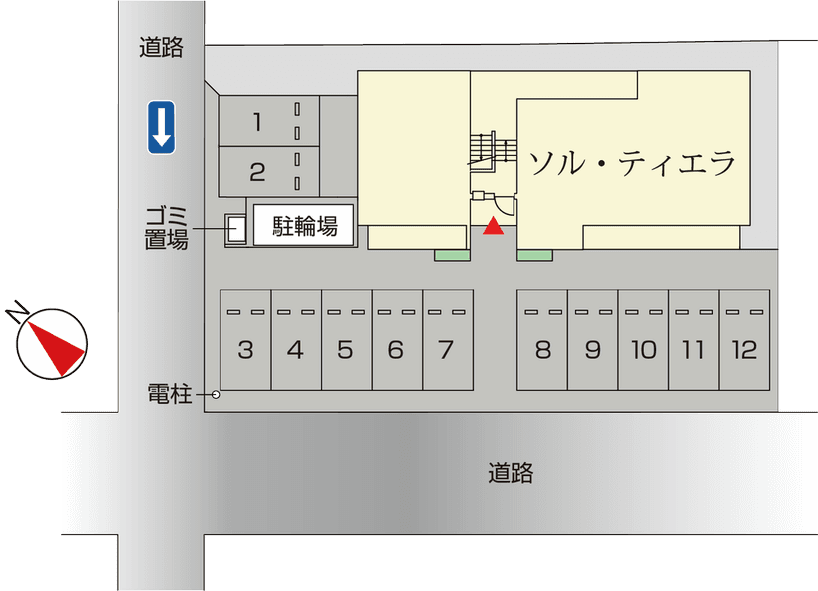 ソル・ティエラの駐車配置図