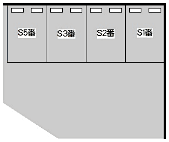 西川口３丁目第２駐車場の駐車配置図
