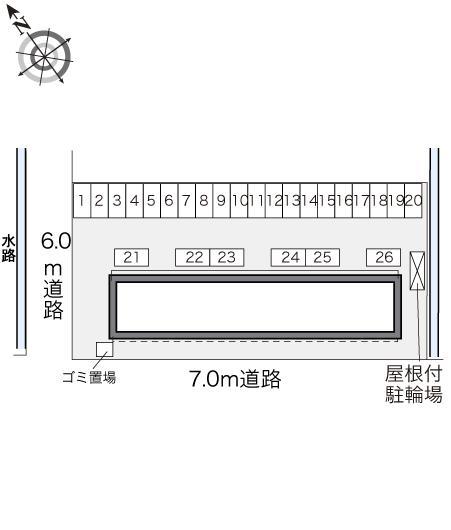 グリーンヒル大黒田(24754)の駐車配置図