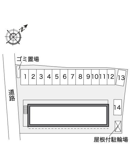 ヴェルジュ吉田(30922)の駐車配置図