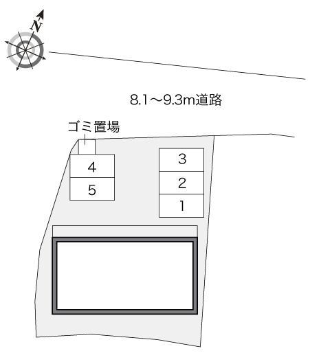 富岡(21092)の駐車配置図