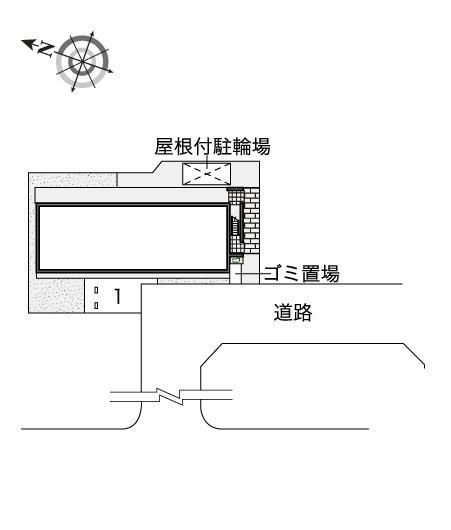 ルミナス　ＵＳ(46426)の駐車配置図