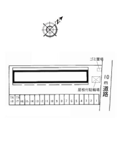 グランドール早島(9238)の駐車配置図