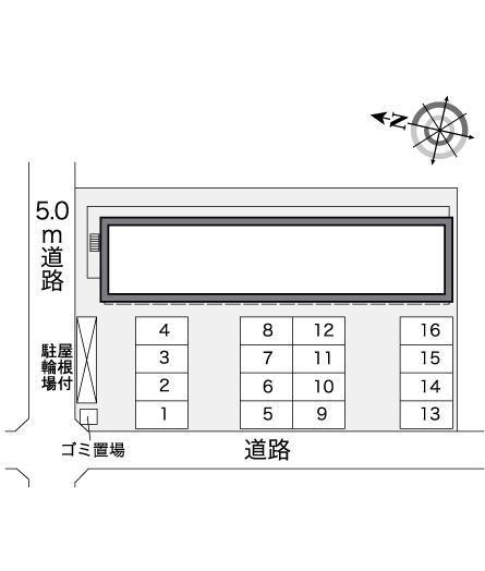 ドリーム坂出(27196)の駐車配置図