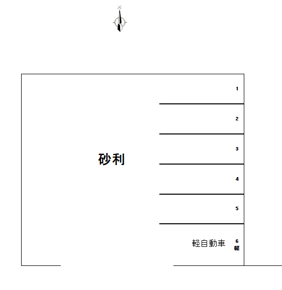 中條駐車場の駐車配置図