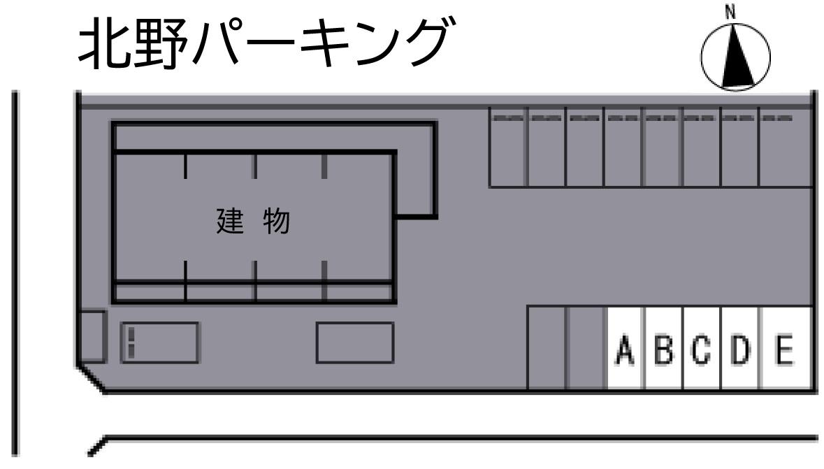 北野パーキングの駐車配置図