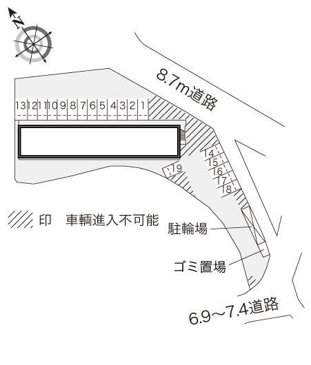 アクアマリン(18725)の駐車配置図