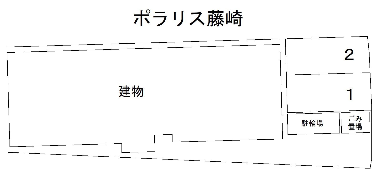 ポラリス藤崎の駐車配置図