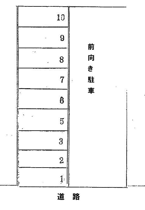 原島駐車場の駐車配置図
