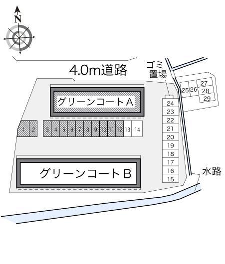 グリーンコートＡ(20292)の駐車配置図